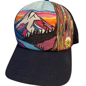 Sun Day afternoons landscape snap back hat trucker